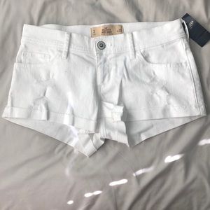 Hollister white shorts